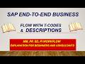 SAP End-to-End Business Process (MM PP SD FI) with T-Codes | Complete Real-Time Flow : Process Flow