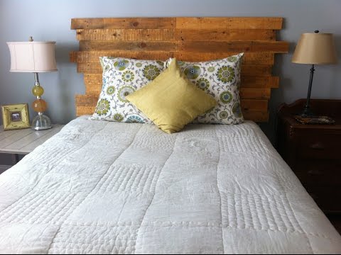 How to Make a Queen Size Headboard from a Pallet