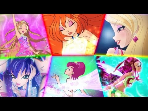 ALL TRANSFORMATIONS UP TO NETFLIX IN SPLIT SCREEN | WINX CLUB VS FATE: THE WINX SAGA COMPARISON