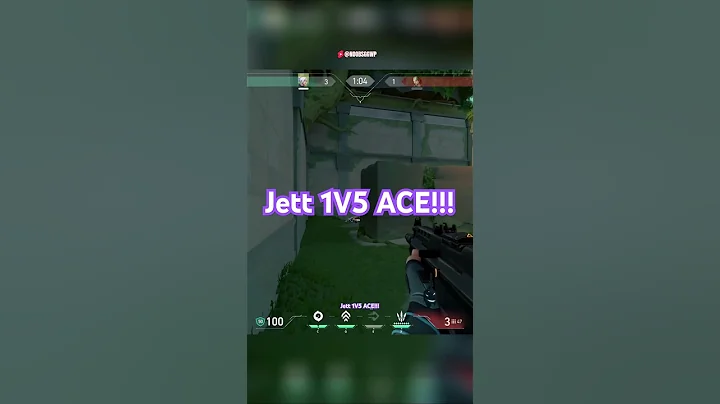 Jett 1V5 ACE Valorant!!! #shorts #valorant #gaming