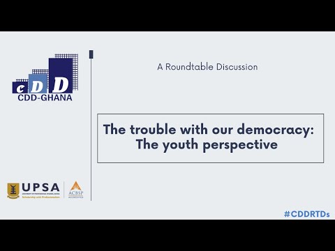 Join us today: #CDDRTD on &#039The trouble with our democracy: The youth perspective&#039.