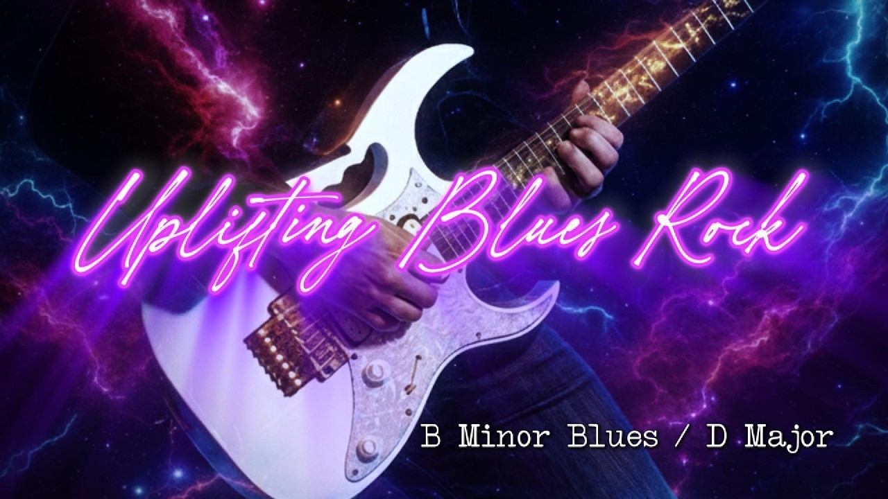 B Minor Blues Rock Backing Track 🎸 | Uplifting Emotional Jam Track