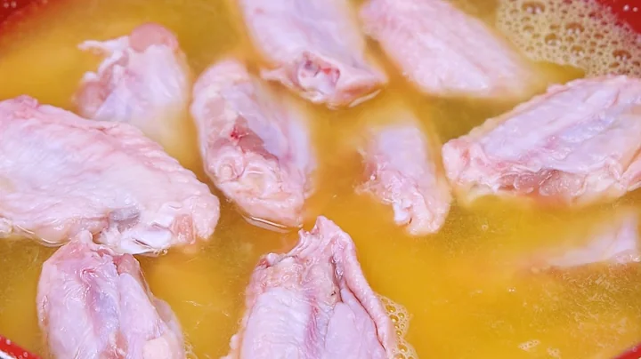 Without frying. After I added orange juice, I only make chicken wings this way