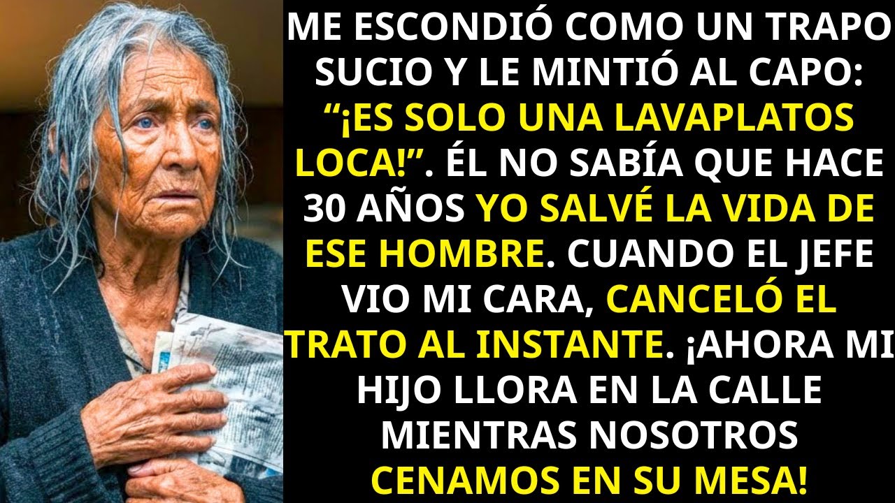 Humilló a la anciana, hasta que el jefe se arrodilló: “¿Me recuerdas, señora?”