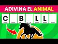 Adivina 50 ANIMALES SIN VOCALES - Parte 2 🦑🐸| Test de Animales y Agilidad Mental✅