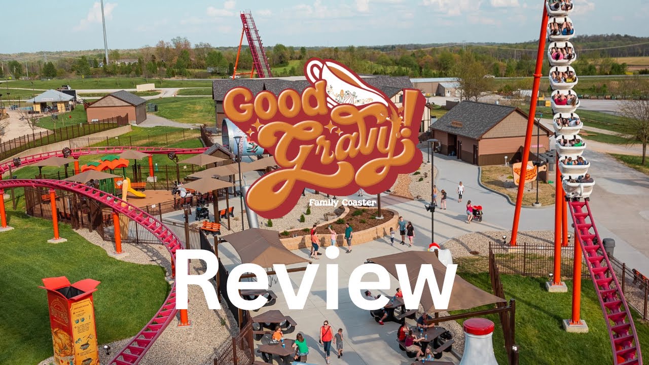 Good gravy review Holiday World's awesome Vekoma family boomerang. 