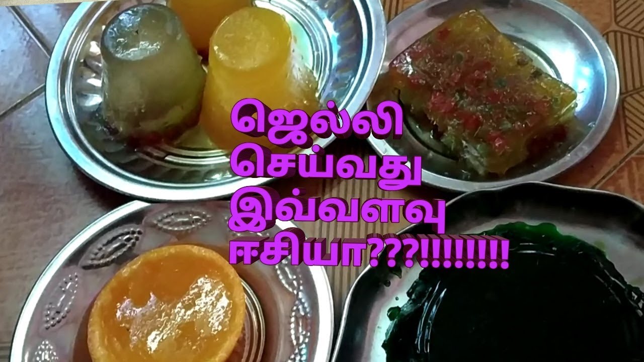 Saasha's kitchen Easy jelly making in Tamil using Gelatine powder
