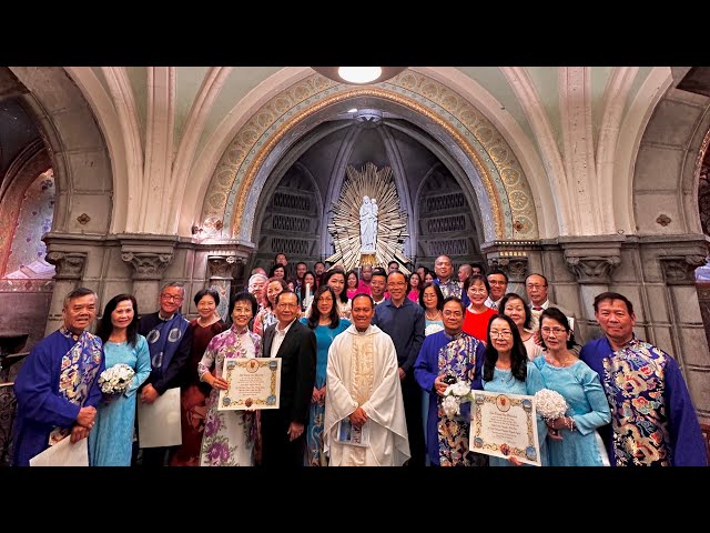 Wedding Vow Renewal Lourdes Thánh Lễ Tạ Ơn Kỷ Niệm Ngày Thành Hôn August, 2024