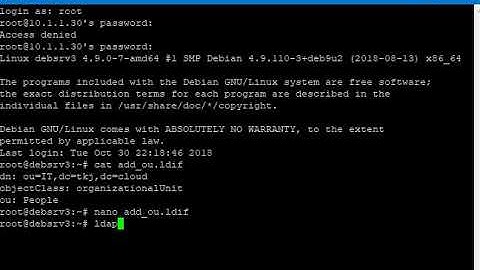 How to create OU  OpenLDAP
