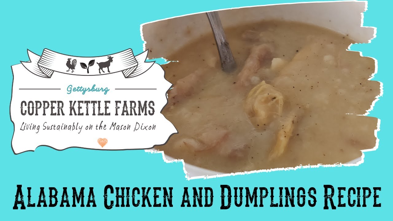 Recipe Alabama Chicken and Dumplings from Copper Kettle Farms Grandma