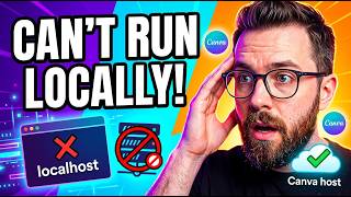 Create input form web app with Canva AI [2/2] | Can not run on external host (localhost)
