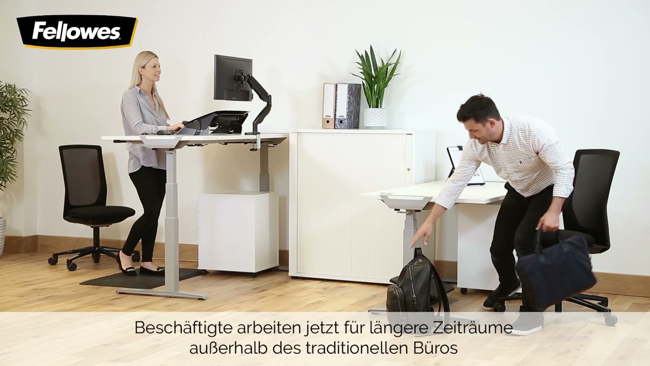Ergonomische Lösungen für Hybrides Arbeiten von Fellowes®