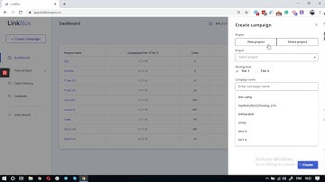 How to create a backlinks campaign in Linkbox