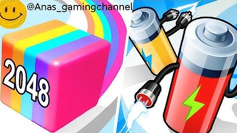 Jelly Run 2048 vs Battery Master Runner merge | All Levels Gameplay | Android, iOS | SatisfyingGame