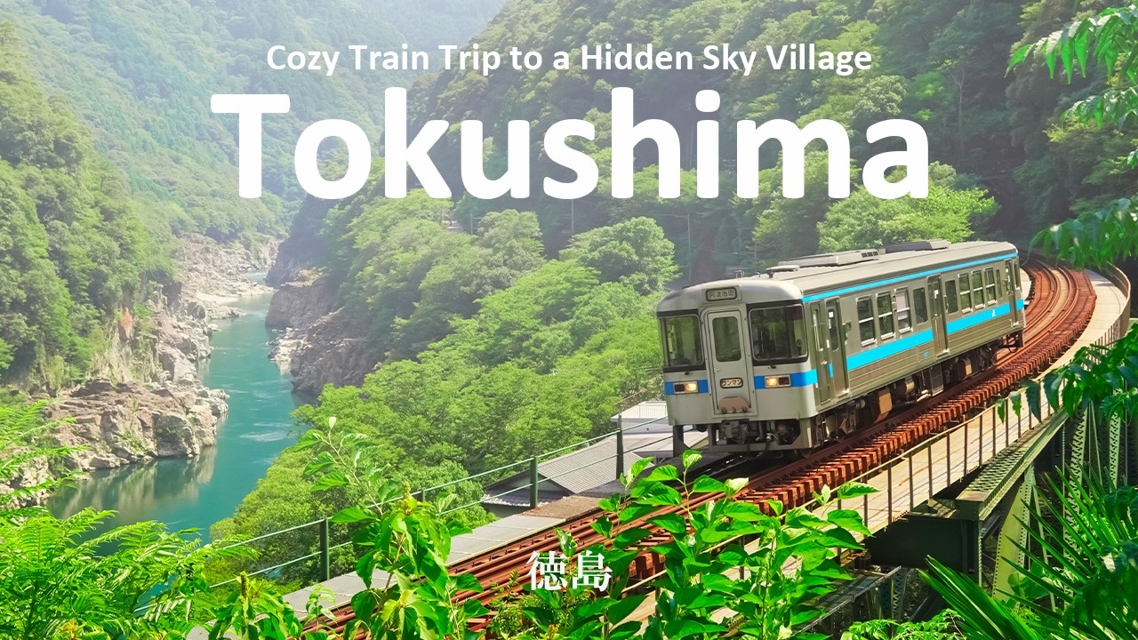 Real-Life Ghibli Vibes | Cozy Train Trip to a Hidden “Sky Village” in Tokushima | JAPAN TRAVEL VLOG