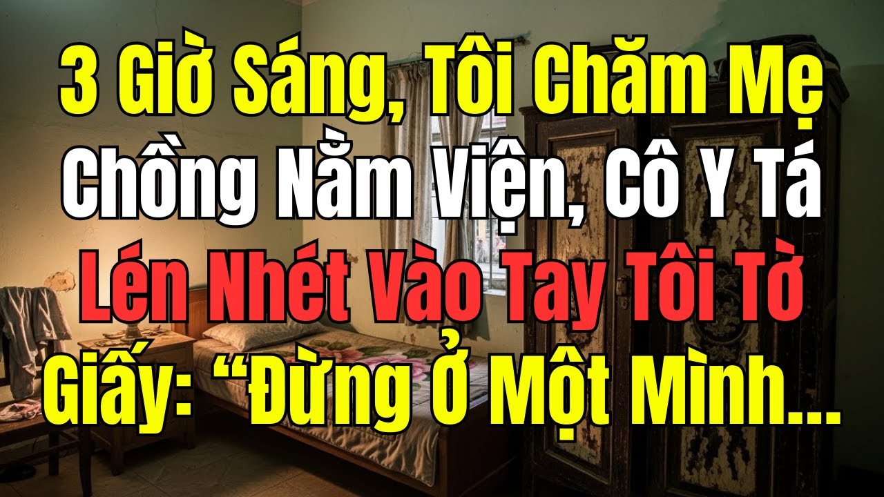 3 Giờ Sáng Chăm Mẹ Chồng Trong Viện, Cô Y Tá Lén Nhét Tờ Giấy Vào Tay Tôi: “Đừng Ở Lại Một Mình…”