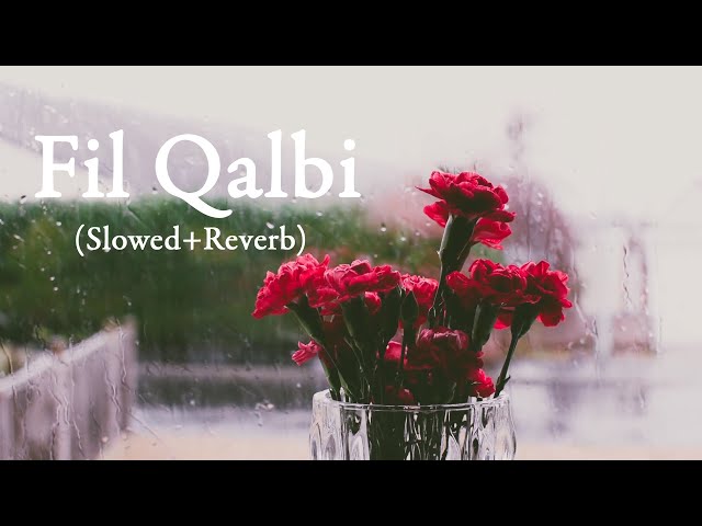 Fil Qalbi Nasheed Slowed+Reverb with relaxing rain class=