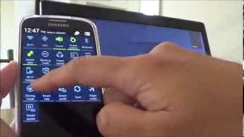 Samsung Galaxy S4 Internet Hotspot Sharing to PC or Laptop