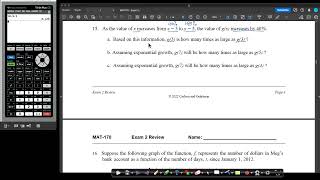 MAT170Pathways Exam 2 Question 15