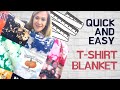 How to DIY an Easy Tie-Dye T-shirt Quilt FAST