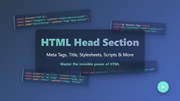 HTML Head Section Explained for Beginners: Meta Tags, Title, & More!