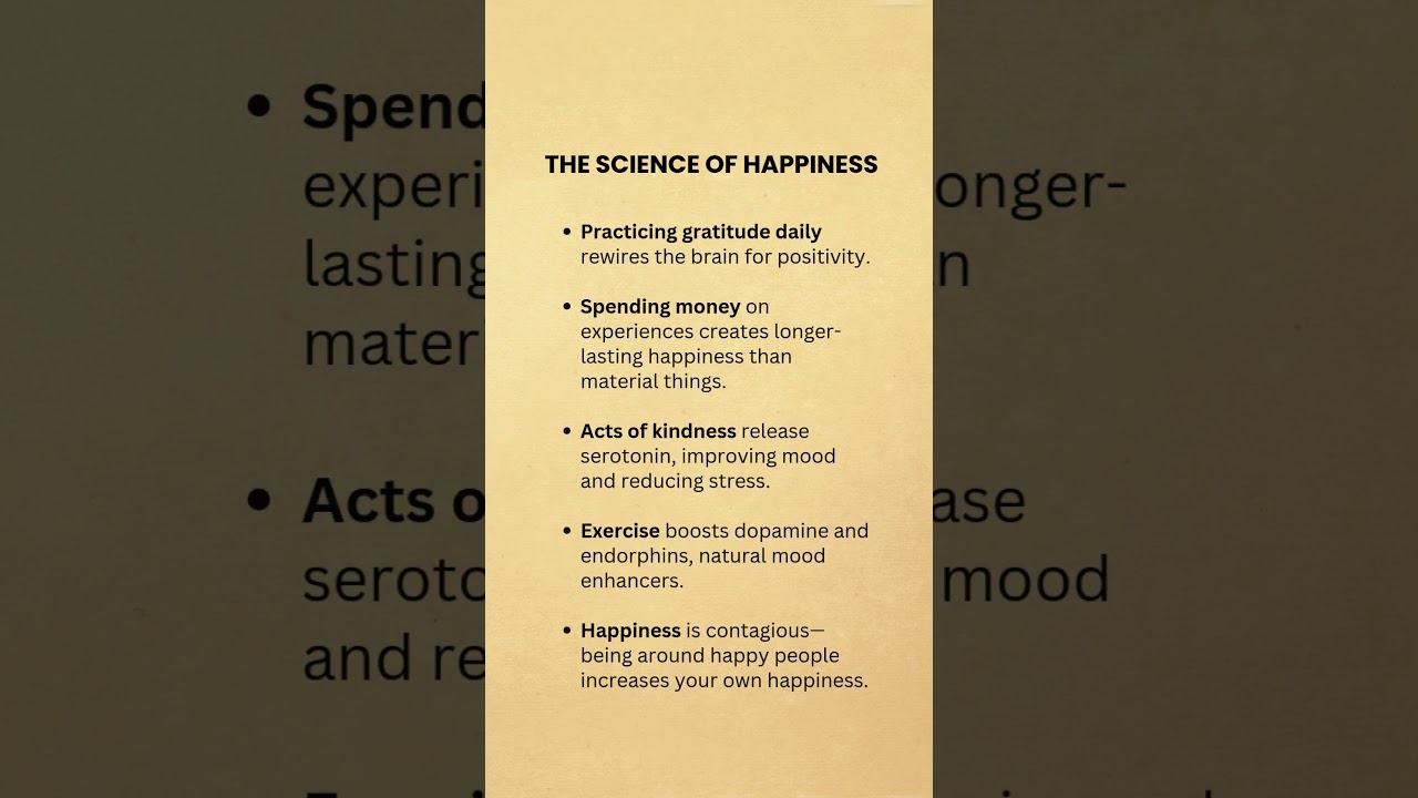 The Science of Happiness. 