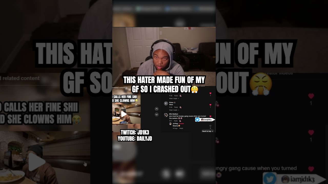 This hater made fun of my gf so I crashed out😤