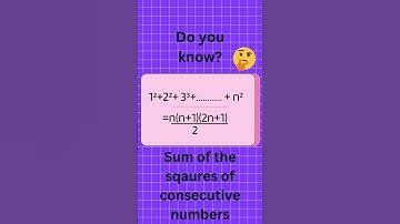 Easiest shortcut to find the sum of the squares of the consecutive numbers | #UKedMathtips