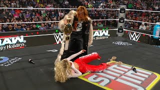 Becky Lynch Attacks Maine Dupri - Wwe Raw Dec. 22, 2025