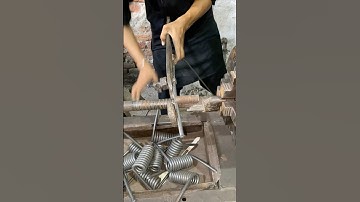 "Professional Spring Making Process | Metal Coil Craftsmanship"