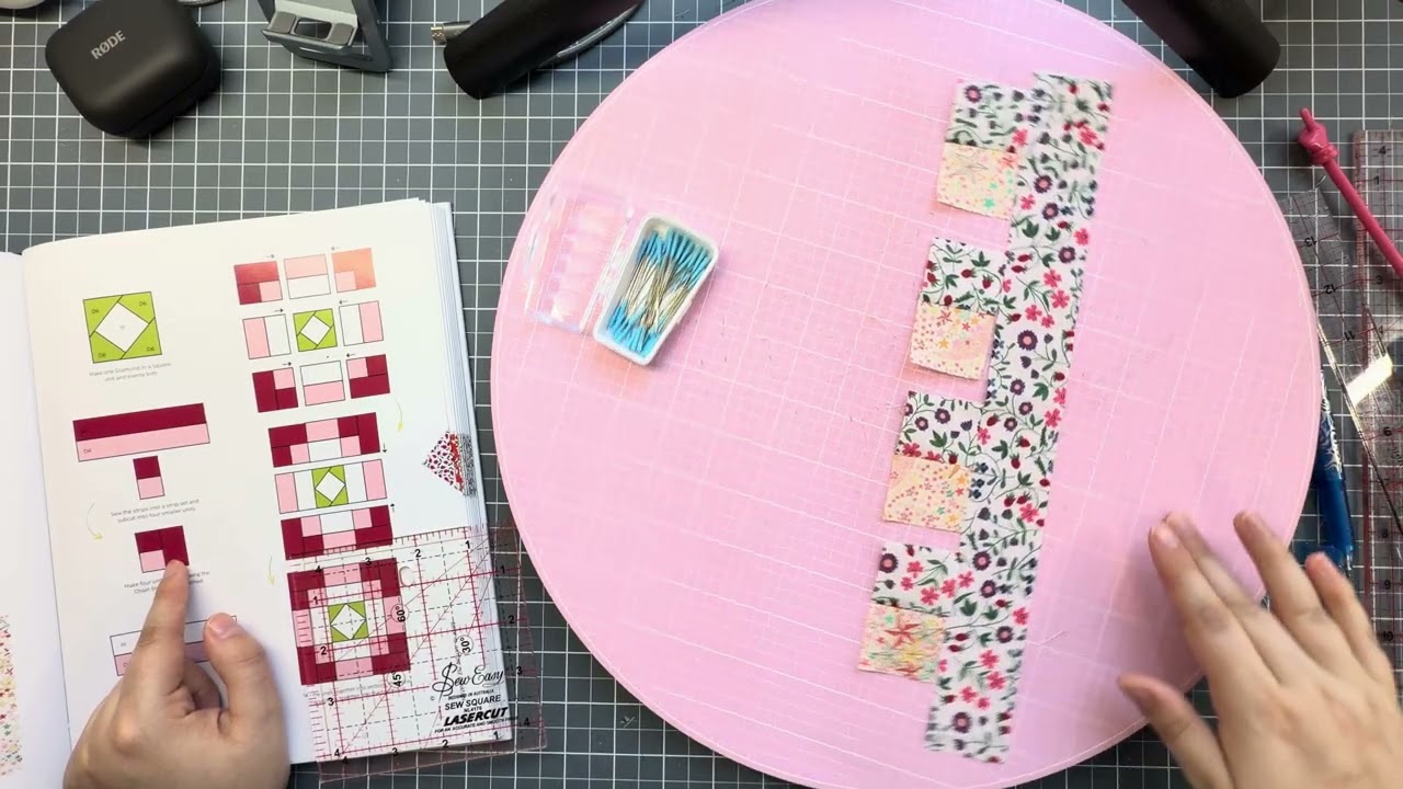 Схема пошива лоскутного одеяла «Страна чудес Алисы» (блок 40):