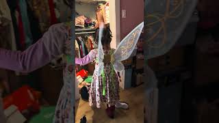 Tinkerbell in her Tiana Dress