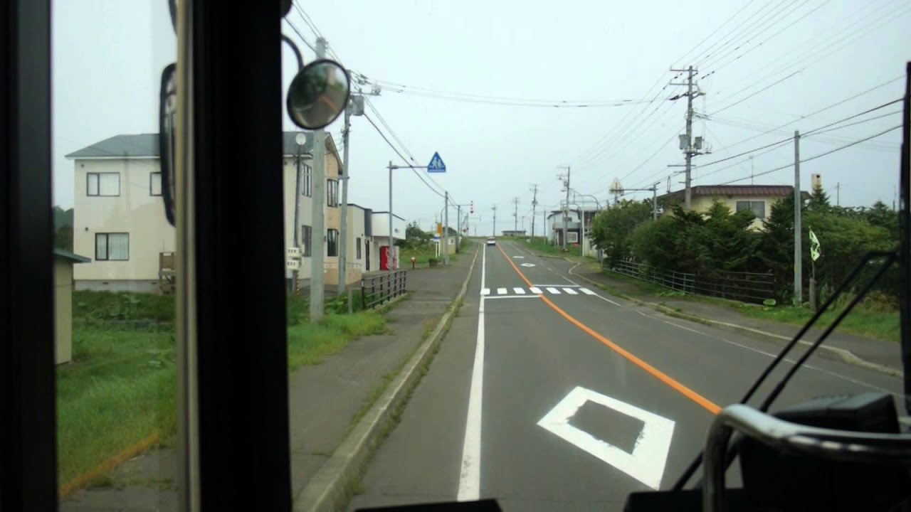 【前面展望】根室駅前ー納沙布バスターミナル【北海道路線バスの旅】