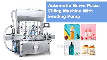 How to use ZS-YT6T-6PX Automatic Servo Paste Filling Machine With Feeding Pump (6 Nozzles)