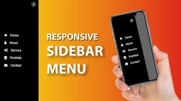 How to Create Responsive Sidebar Menu Using Html CSS & jQuery | Dashboard Sidebar Menu