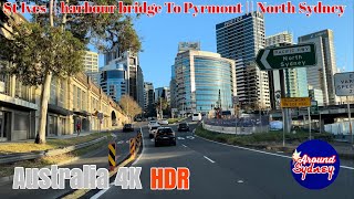 Sydney 🇦🇺[🚘 4K 60fps HDR   Drive ] St Ives || harbour bridge To Pyrmont || North Sydney