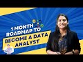 1 month roadmap to become a data analyst  2024