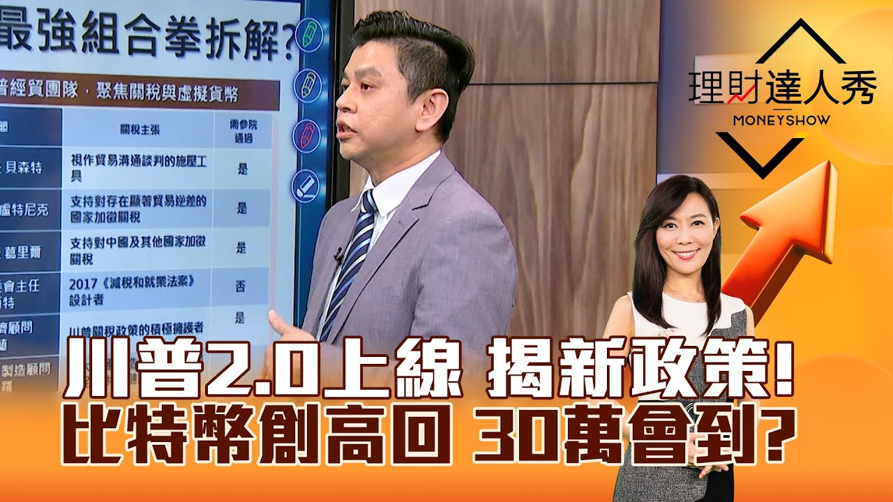 【理財達人秀】川普2.0上線 揭新政策！比特幣創高回 30萬會到？｜李兆華、林漢偉 2025.01.20 part1
