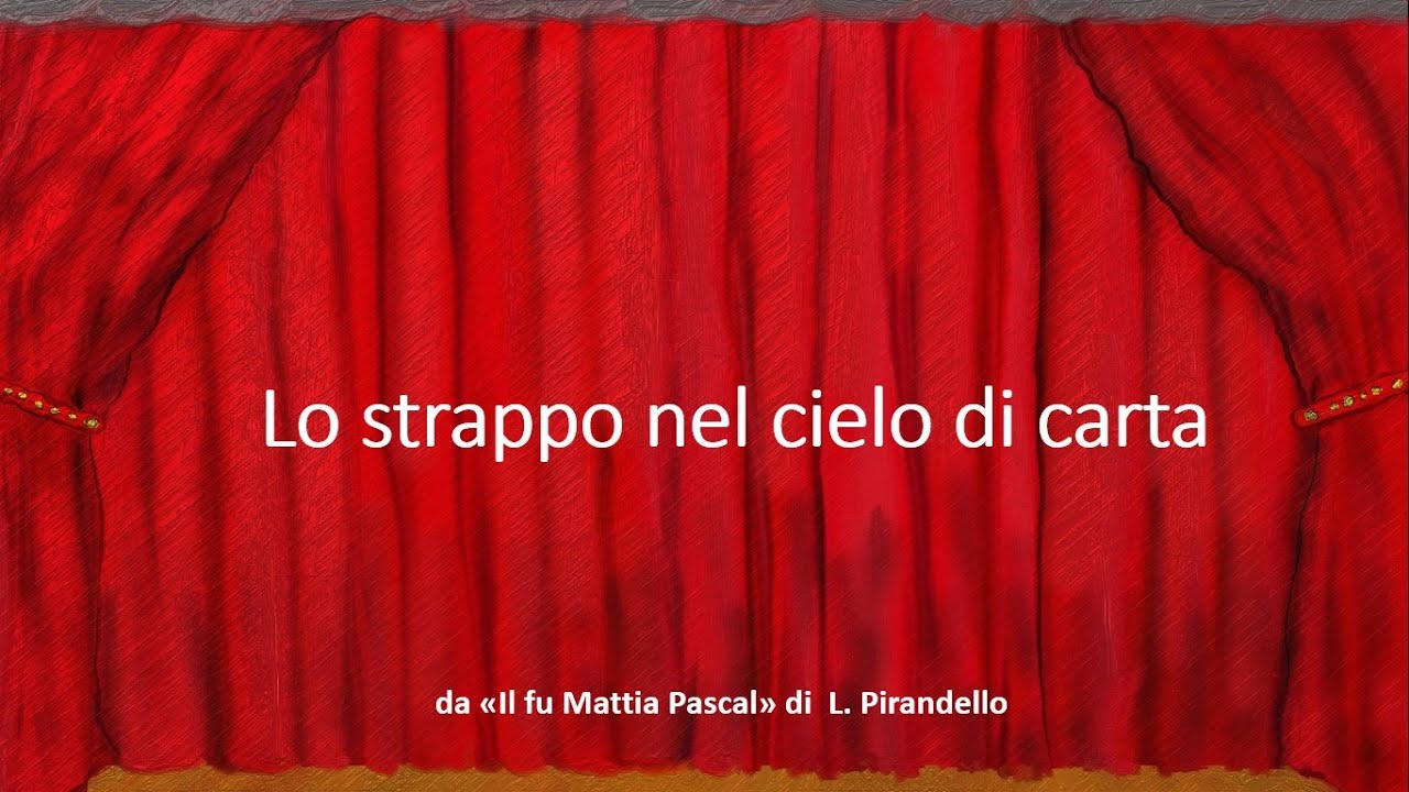 Lo strappo nel cielo di carta di L Pirandello - YouTube