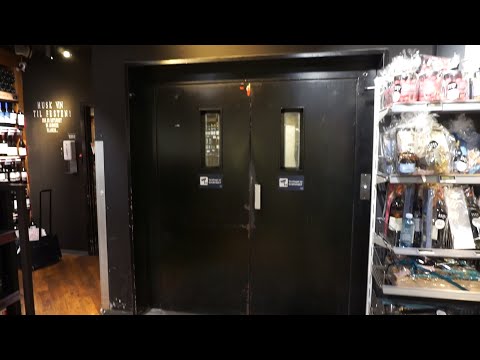Locked Off 1972 Lifton Hydraulic Freight Elevator Føtex Supermarket Hobro Denmark 