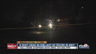 Six people shot, killed since Friday afternoon