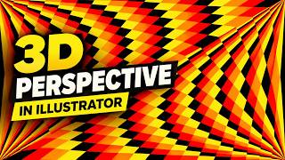 How to Create a 3D Perspective Background in Adobe Illustrator | Illustrator Tutorial #illustrator