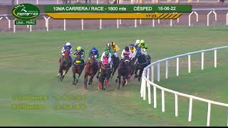 Hipódromo de Monterrico - 10ma Carrera 18JUNIO22