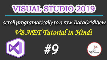 how to scroll programmatically to a row in  DataGridView  part 9