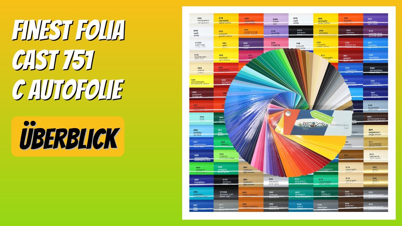 BEWERTUNG (2026): Finest Folia Cast 751 C Autofolie. Infos