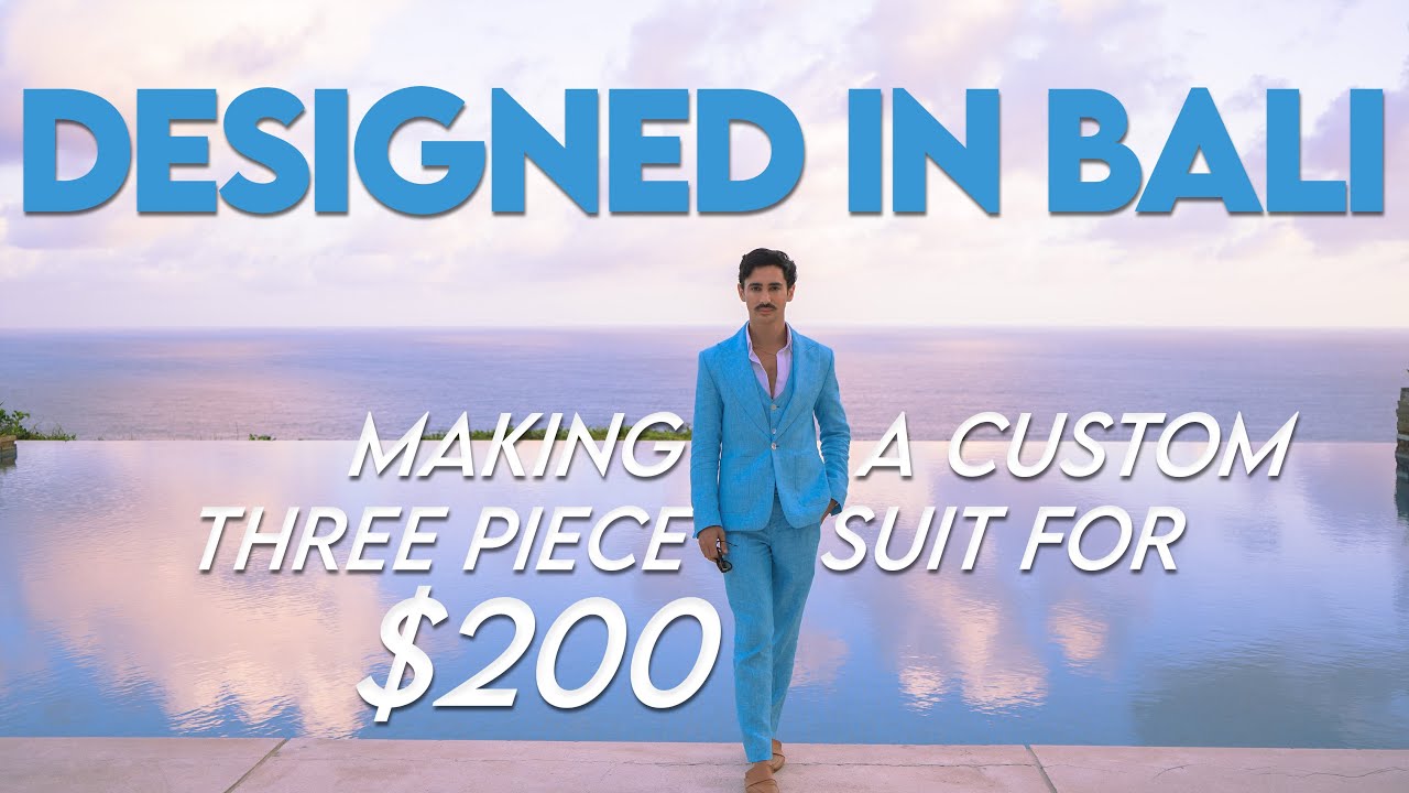 Разработано на Бали: сшитый на заказ свадебный костюм-тройка