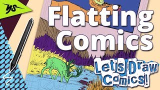 Flatting Comics - Let's Draw Comics! - yamsketch