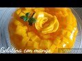 Como hacer gelatina con mango.