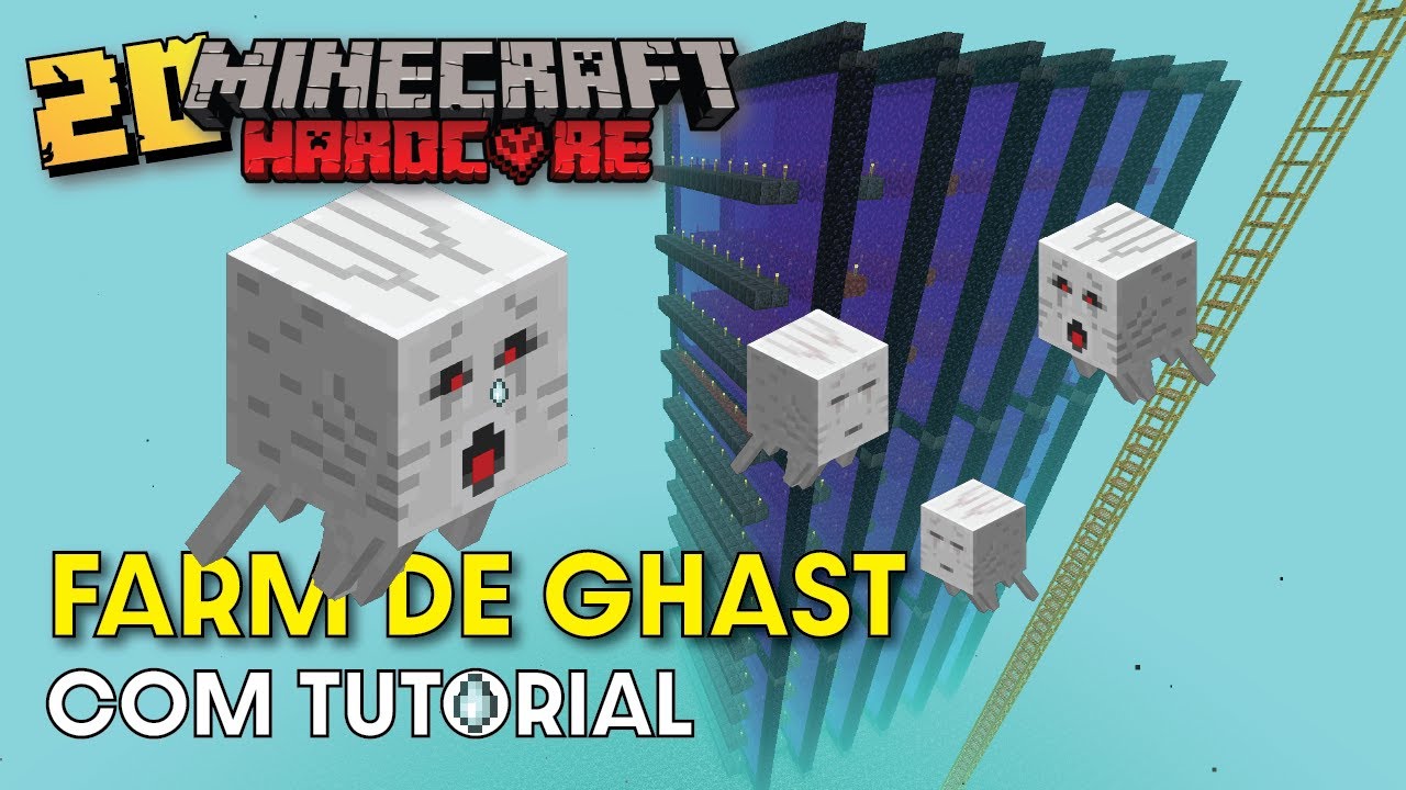 SH Ep. 20 - Farm de GHAST com TUTORIAL! Gameplay Minecraft Vanilla ...