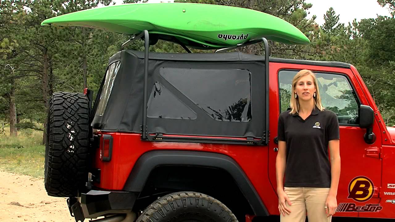 Bestop Overhead Storage Rack - YouTube